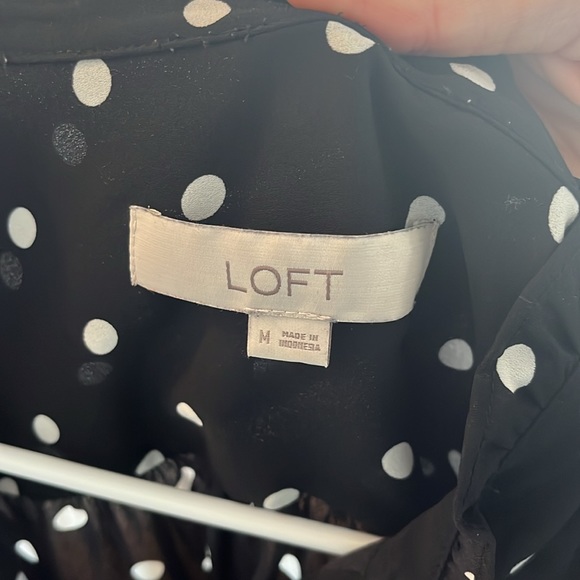 Black and white Loft blouse - Picture 4 of 4